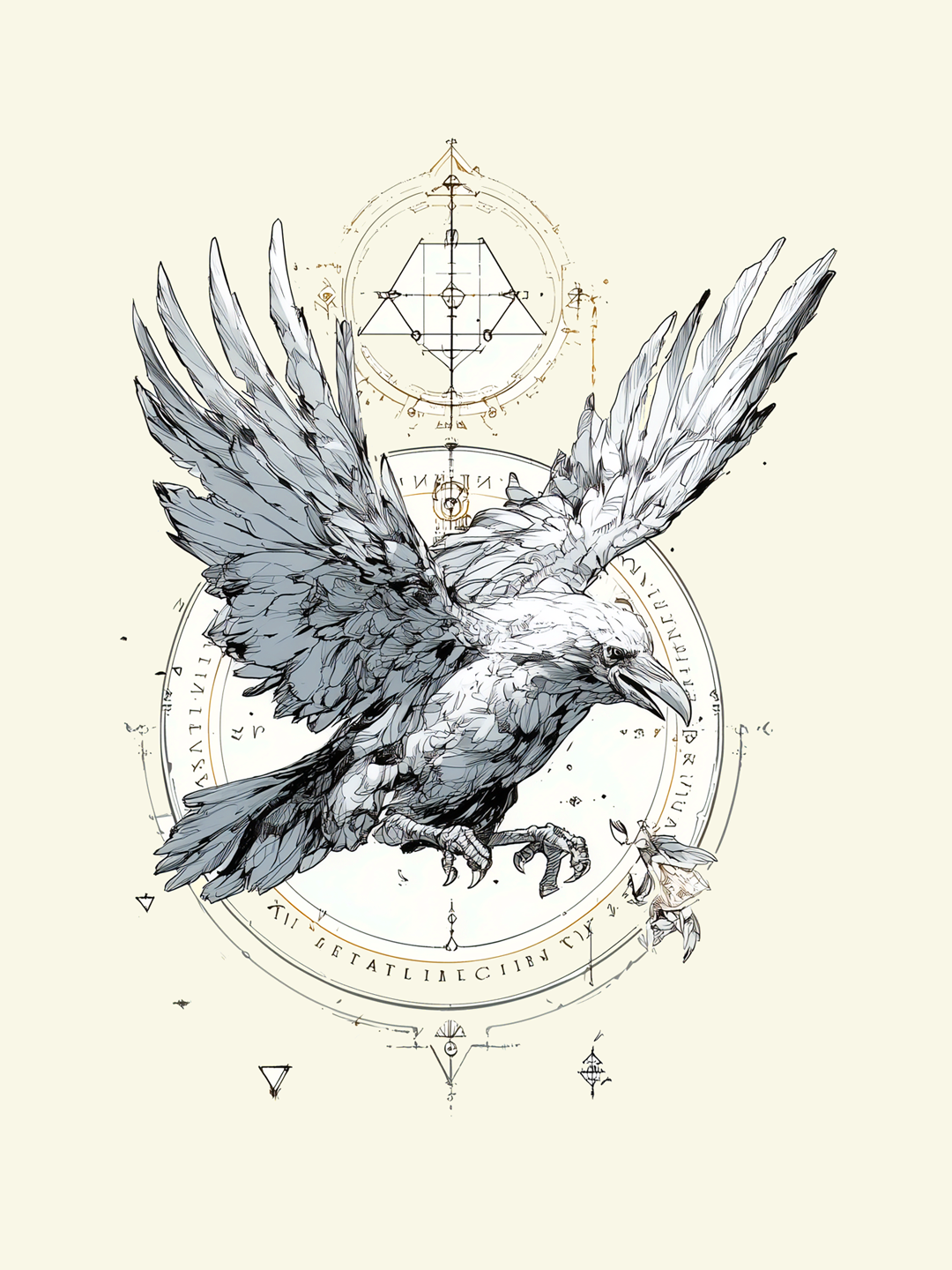 Raven scout illustration